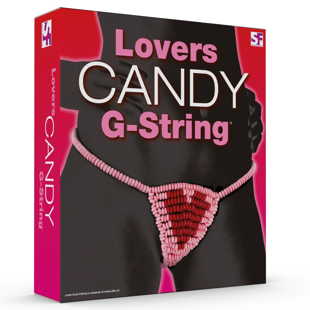 Lovers Candy G-String pink candy bead underwear with red heart