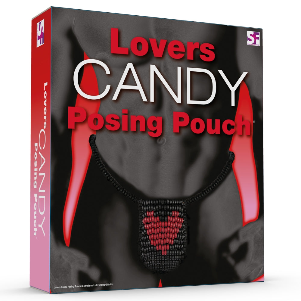 Lovers Candy Posing Pouch men's edible underwear box, 210g, by Spencer & Fleetwood