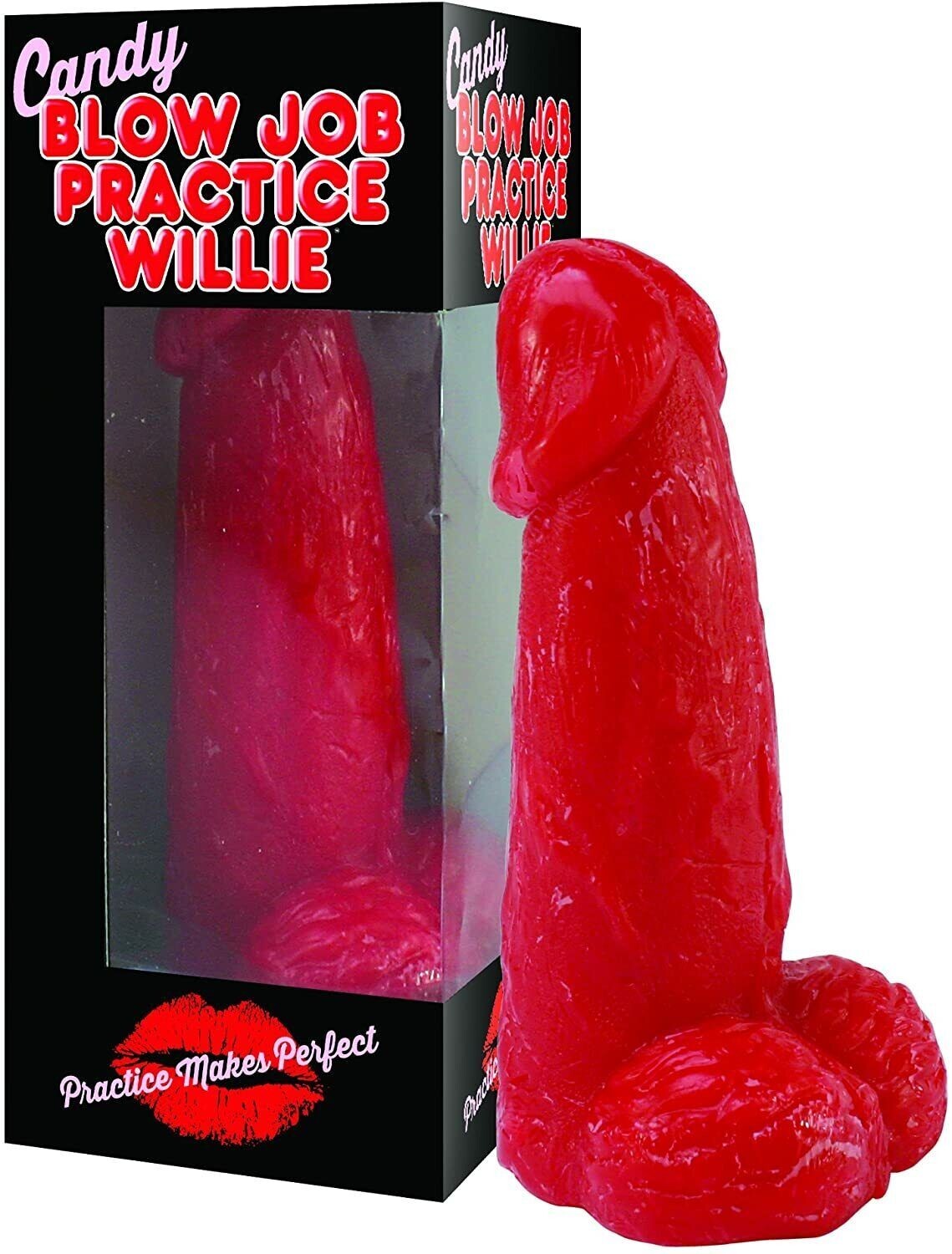 Giant red strawberry candy willy lolly novelty lollipop by Funtime