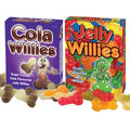 Cola and jelly willy novelty sweets, 2 packs